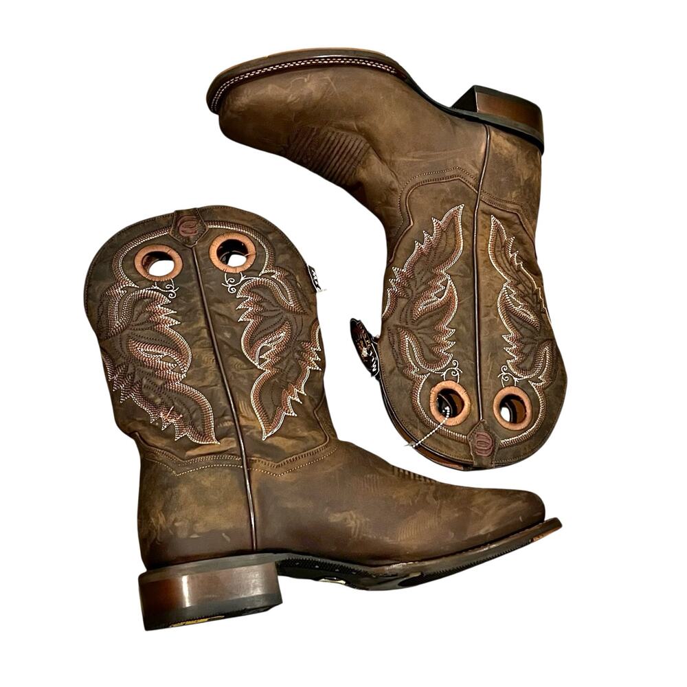 Dan Post Men's Abram Western Performance Boots Broad Square Toe Size 11W NWB - Picture 5 of 16